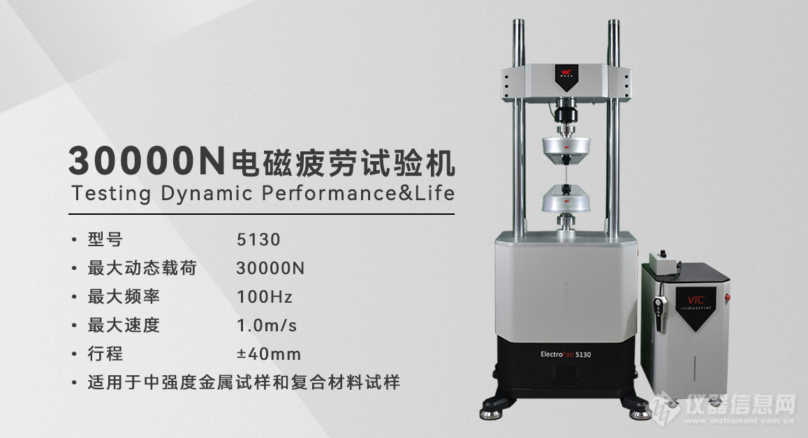 威科工业推出30000N超大载荷电磁疲劳试验机ElectroFati 5130
