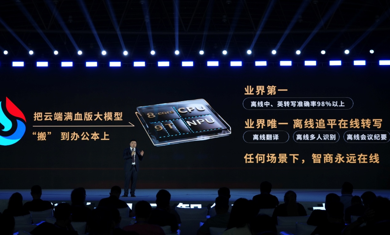 科大讯飞发布全球首款本地大模型智能办公本X5(图1)